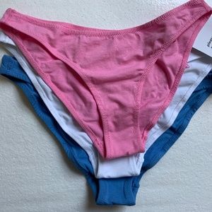 3-pack LES GIRLS LES BOYS 95% Cotton Jersey Mini Brief (NWT) XS Open Box